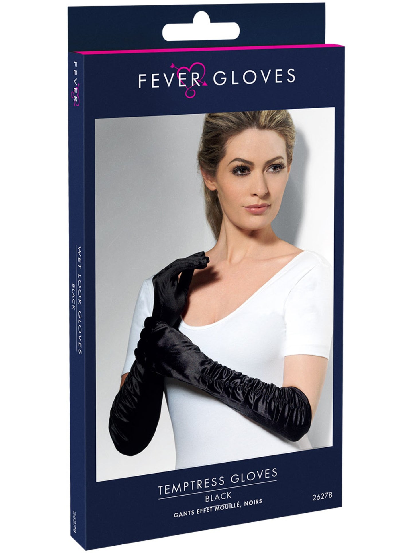 Temptress Gloves, Black  Wholesale