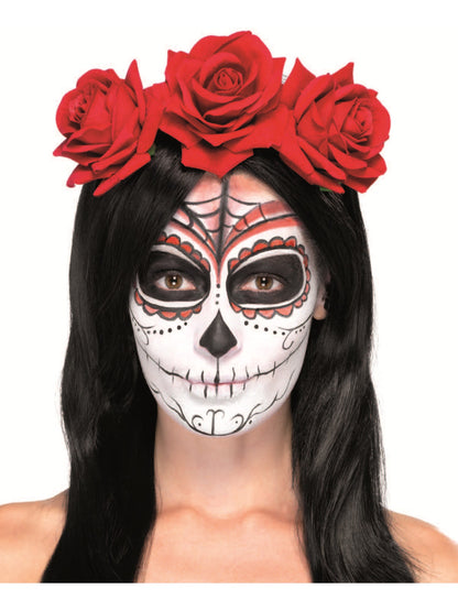 Day of the Dead Headband, Red  Wholesale
