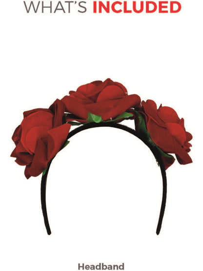 Day of the Dead Headband, Red  Wholesale