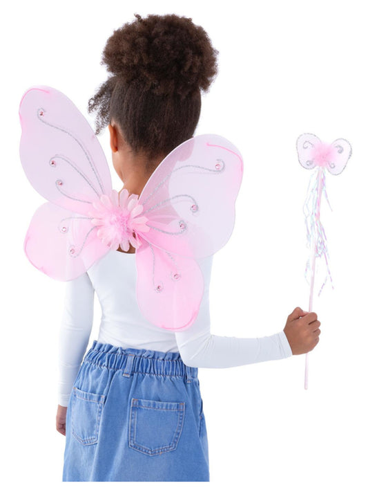 Butterfly Wings & Wand, Pink Wholesale
