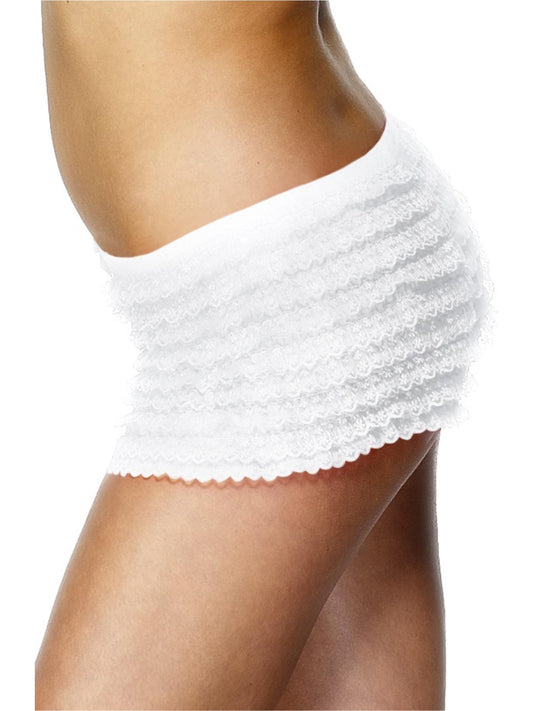 Ruffled Panties, White  Wholesale