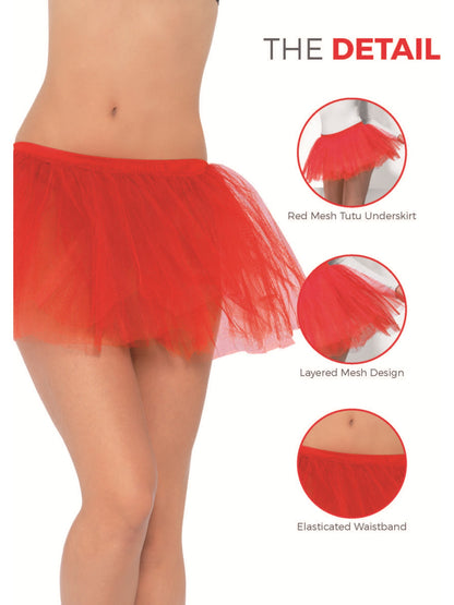 Tutu Underskirt, Red  Wholesale