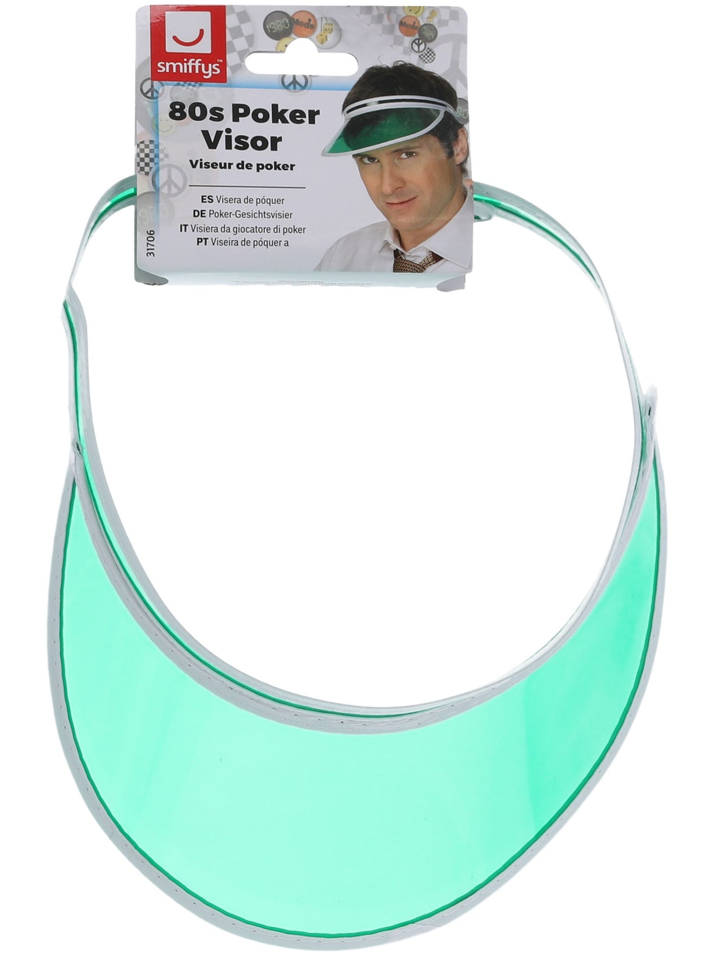 Poker Visor, Green  Wholesale