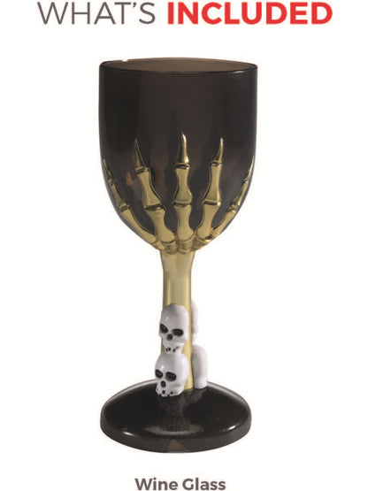 Gothic Wine Glass, Black  Wholesale
