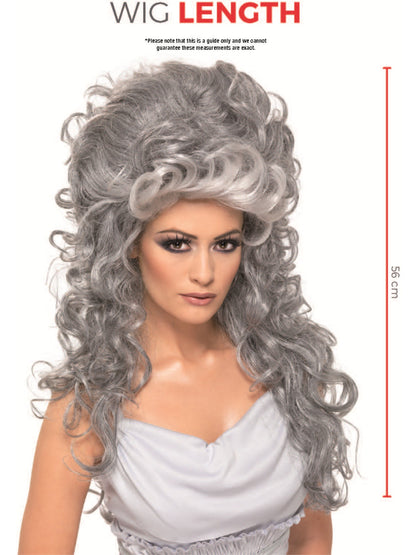 Medeia Witch Beehive Wig, Grey  Wholesale