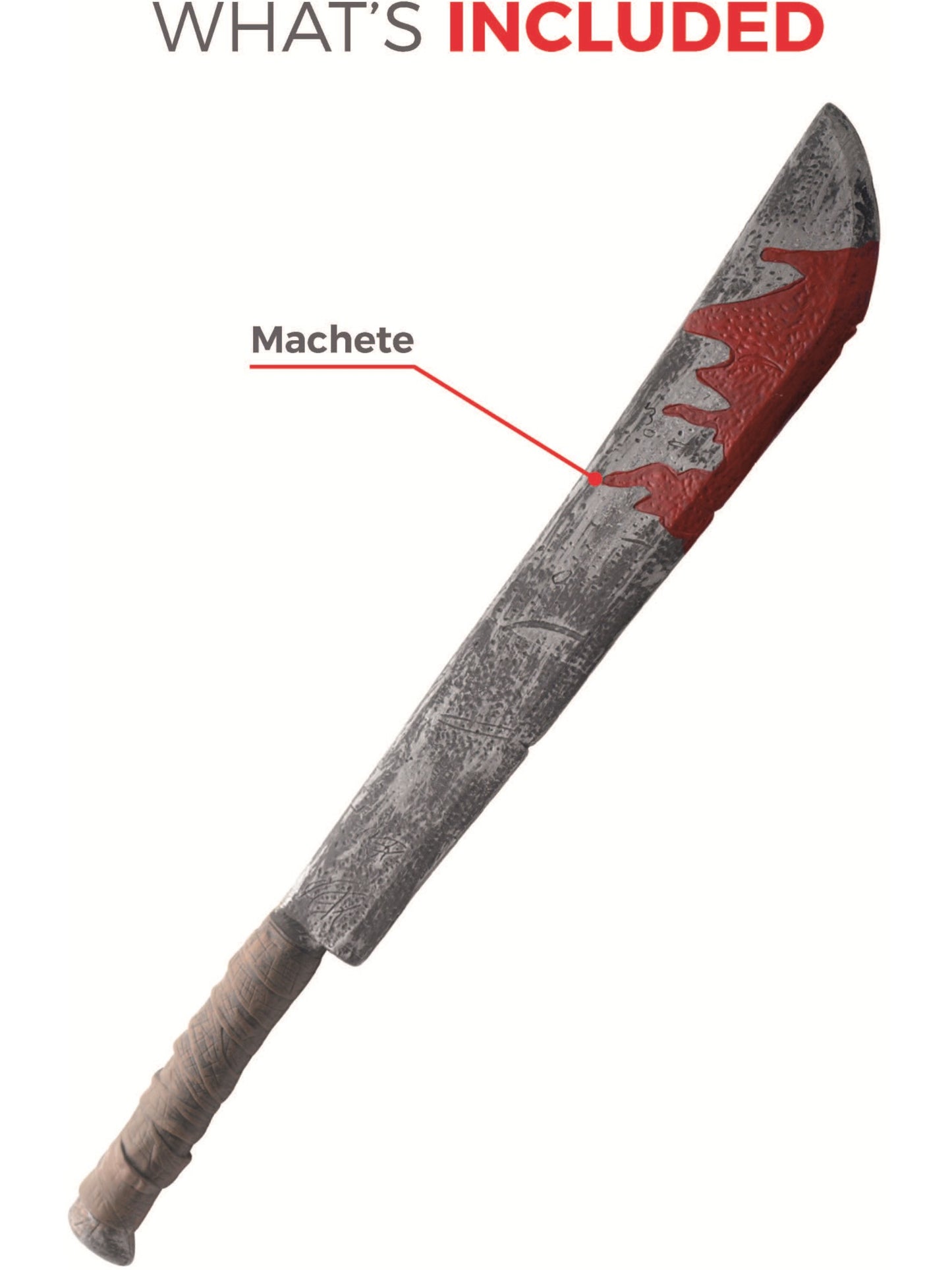 Blooded Chopper Machete Toy Prop, Grey  Wholesale