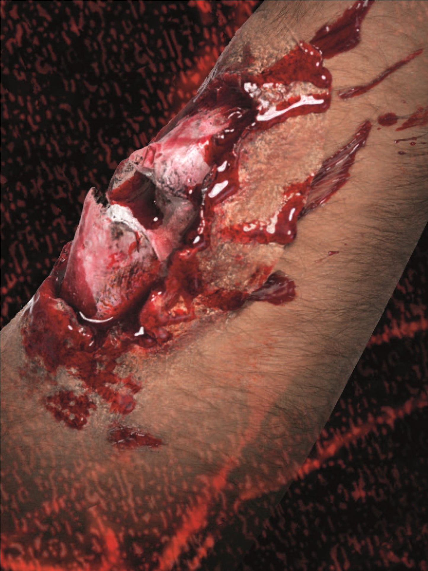 Smiffys Make-Up FX, Broken Bone Latex Scar, Red  Wholesale