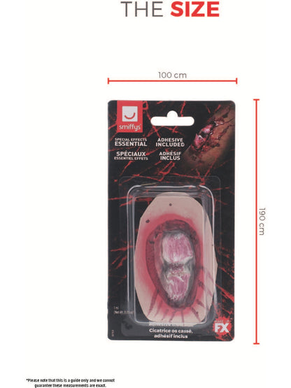 Smiffys Make-Up FX, Broken Bone Latex Scar, Red  Wholesale