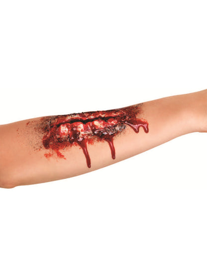 Smiffys Make-Up FX, Open Wound Latex Scar, Red  Wholesale