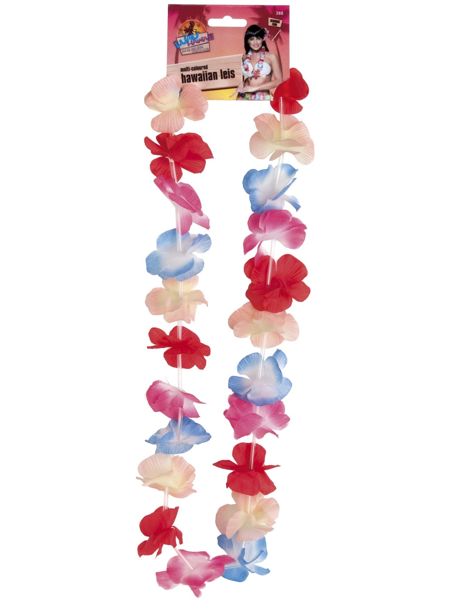 Hawaiian Garland, Multi-Coloured  Wholesale