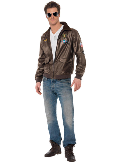 Top Gun Bomber Jacket, Brown  Wholesale