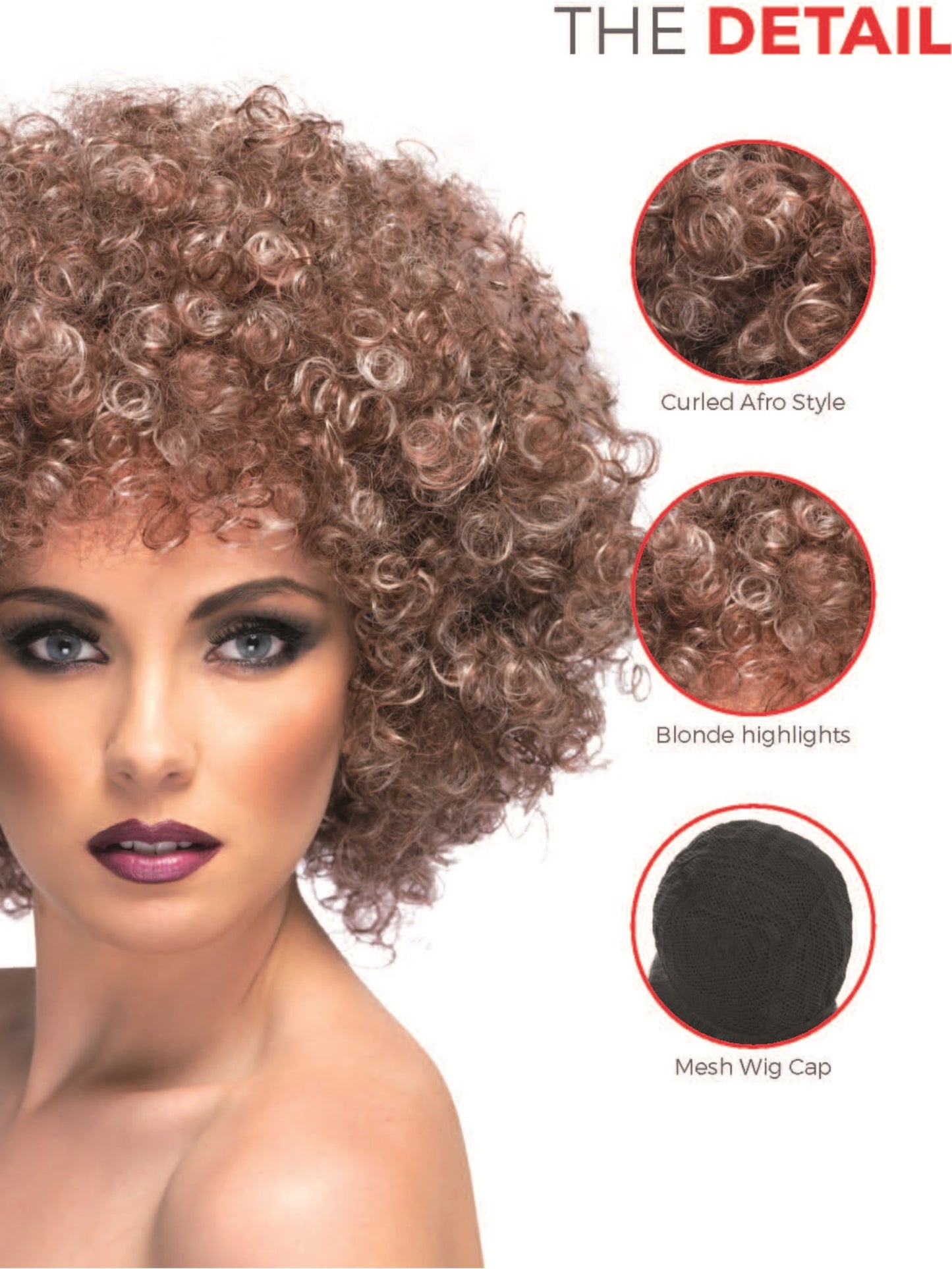 Afro Wig, Blonde & Brown  Wholesale