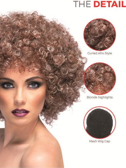 Afro Wig, Blonde & Brown  Wholesale