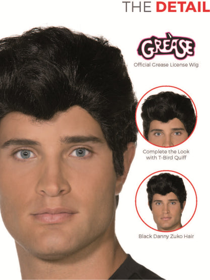Grease Danny Wig, Black  Wholesale