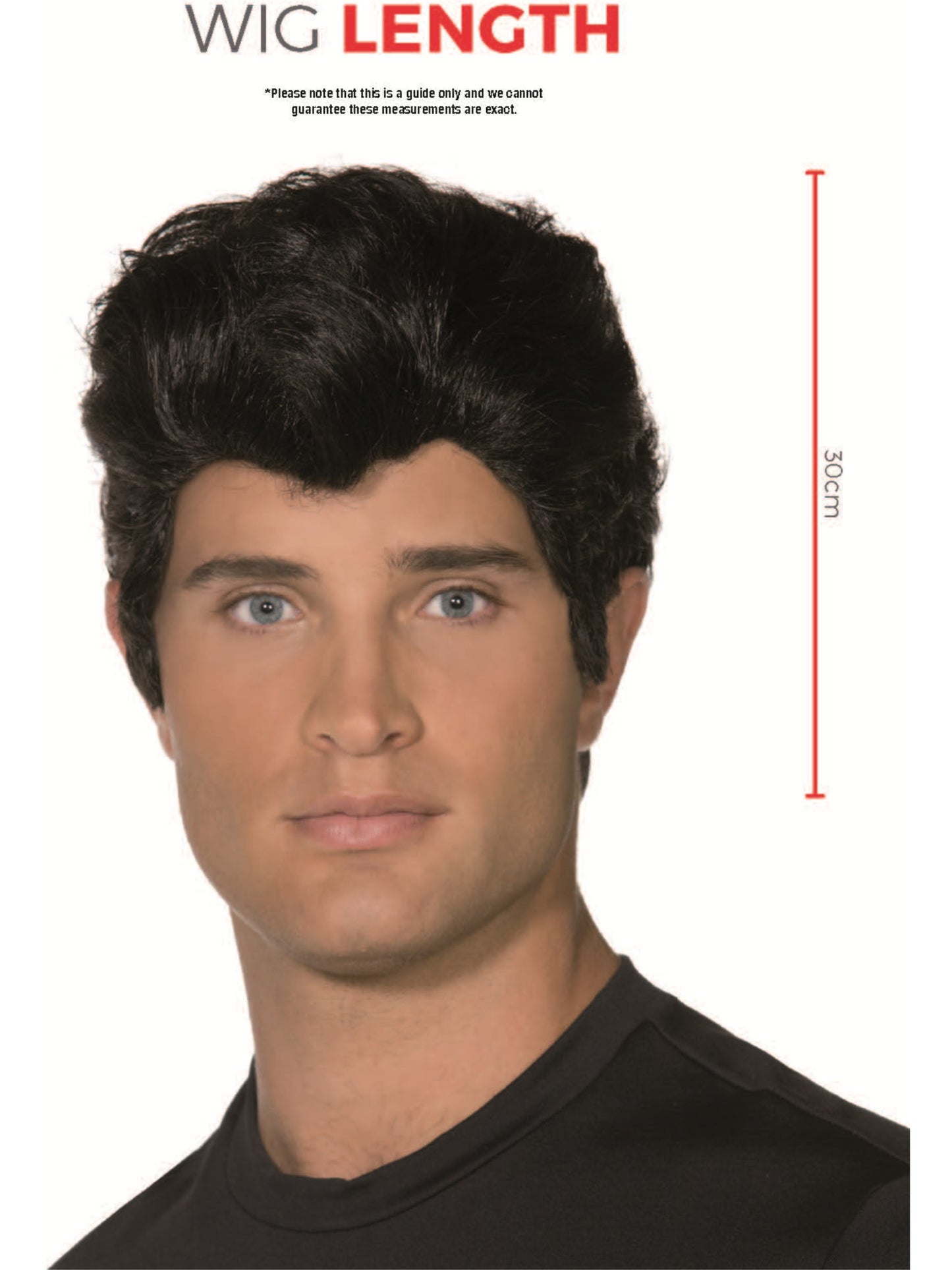 Grease Danny Wig, Black  Wholesale