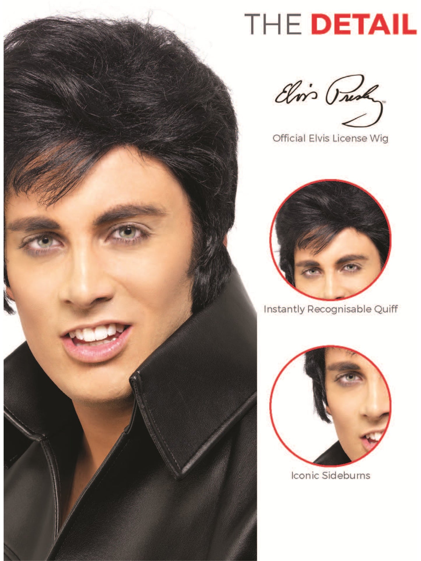 Elvis Wig, Black  Wholesale
