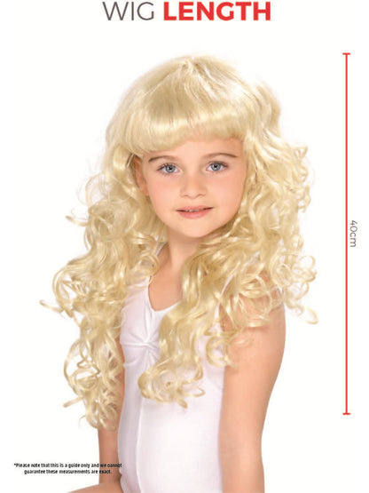 Girl's Princess Wig, Blonde  Wholesale