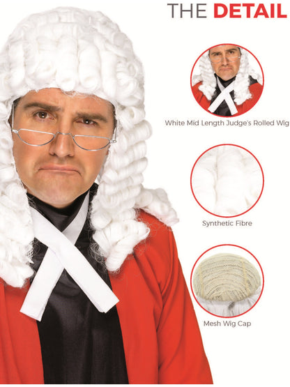 Judge's Wig, White  Wholesale