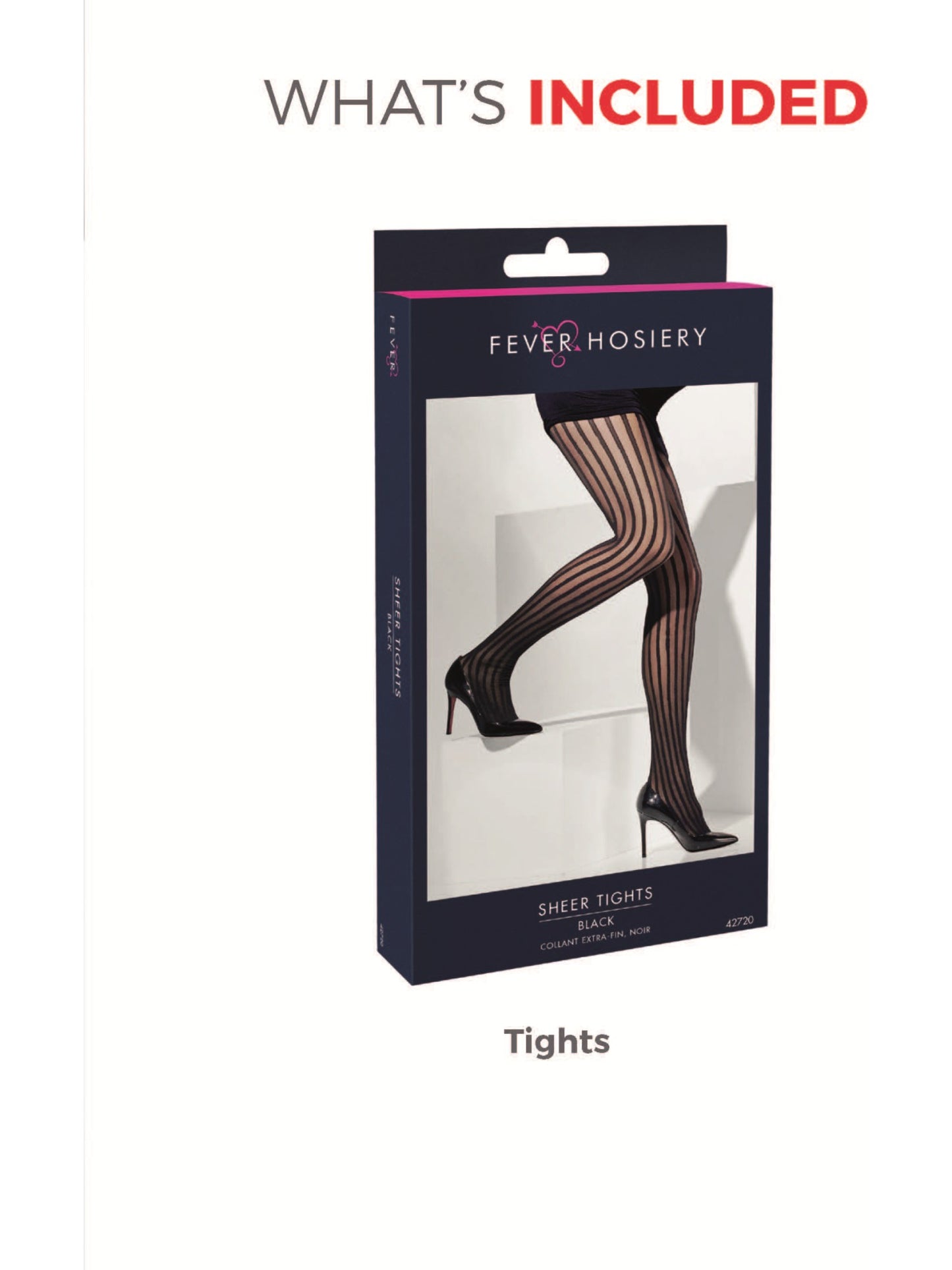 Sheer Tights, Black  Wholesale