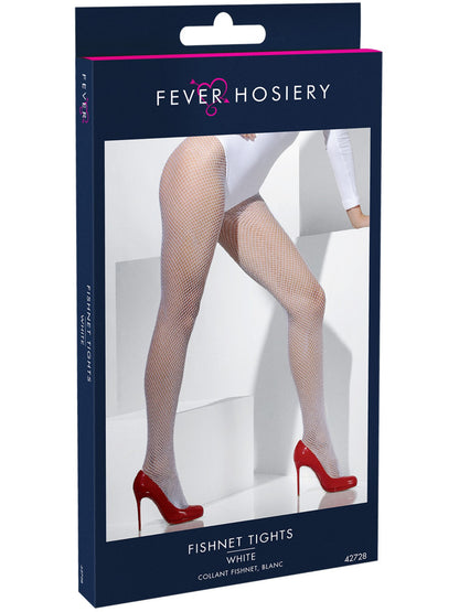Fishnet Tights, White  Wholesale