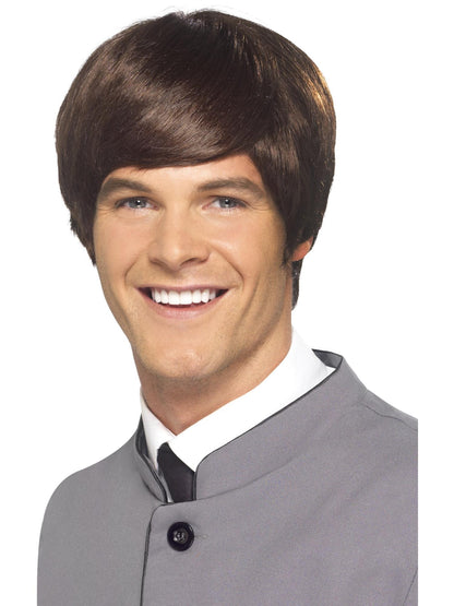 60s Male Mod Wig, Brown  Wholesale