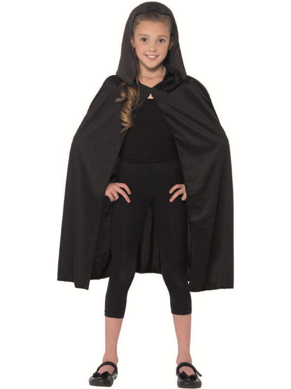 Hooded Cape, Black  Wholesale
