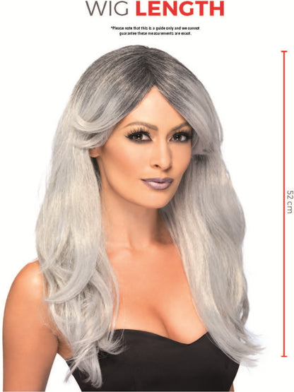 Ghostly Glamour Wig, Grey  Wholesale