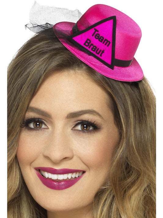 Team Braut Hat, Pink & Black  Wholesale