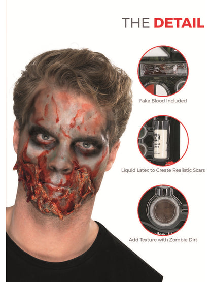 Smiffys Make-Up FX, Zombie Powder Dirt Kit, Aqua,   Wholesale
