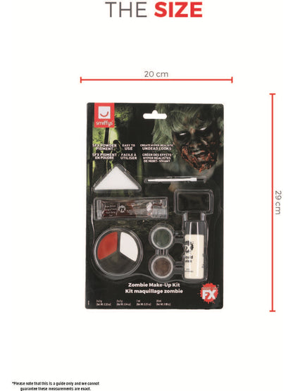 Smiffys Make-Up FX, Zombie Powder Dirt Kit, Aqua,   Wholesale