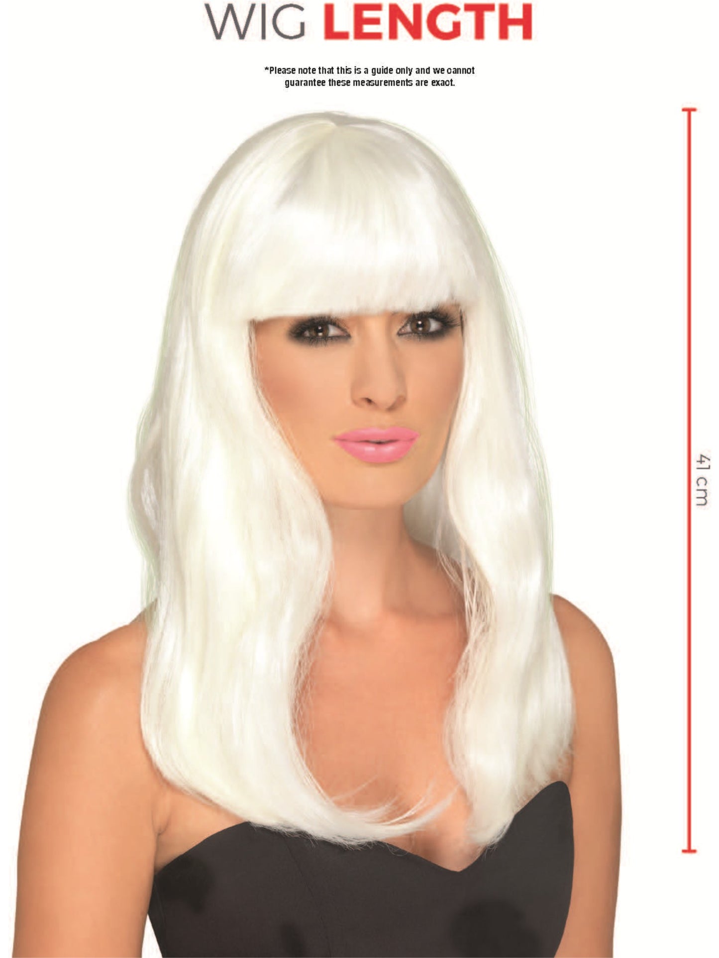 Glam Party Wig, Glow in the Dark  Wholesale