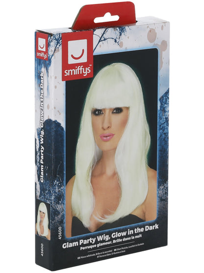 Glam Party Wig, Glow in the Dark  Wholesale