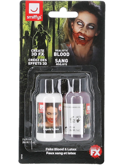 Smiffys Make-Up FX, Fake Blood & Latex Kit,   Wholesale