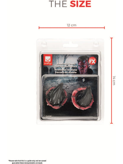 Smiffys Make-Up FX, Latex Devil Horn Prosthetics,   Wholesale