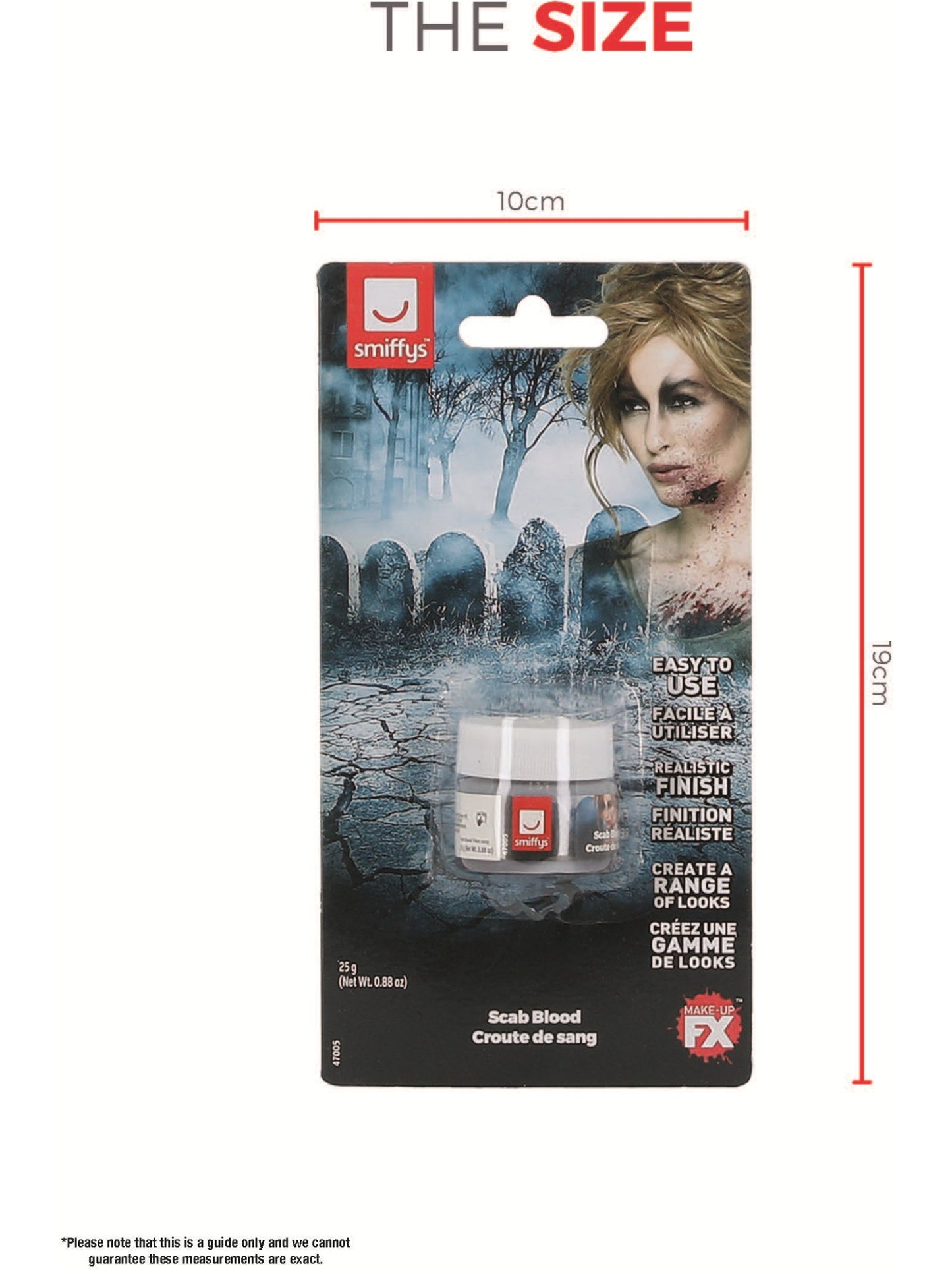 Smiffys Make-Up FX, Dark Red  Wholesale