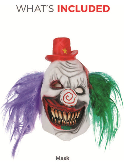 Kolorful Killer Klown Mask, Multi-Coloured  Wholesale