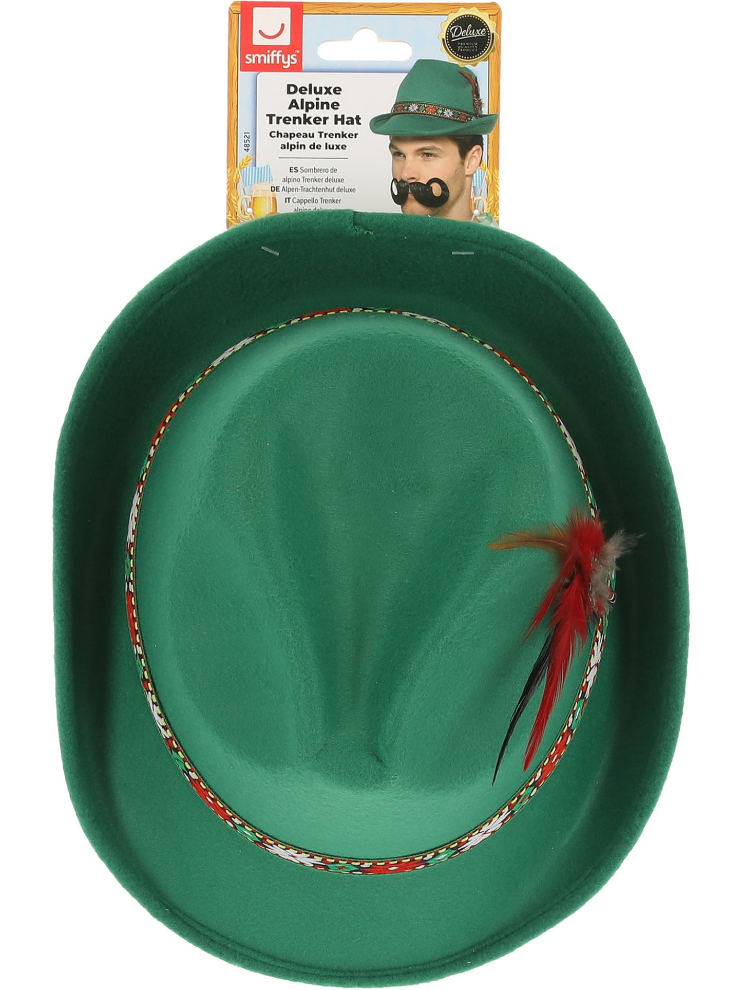 Deluxe Alpine Trenker Hat, Green  Wholesale