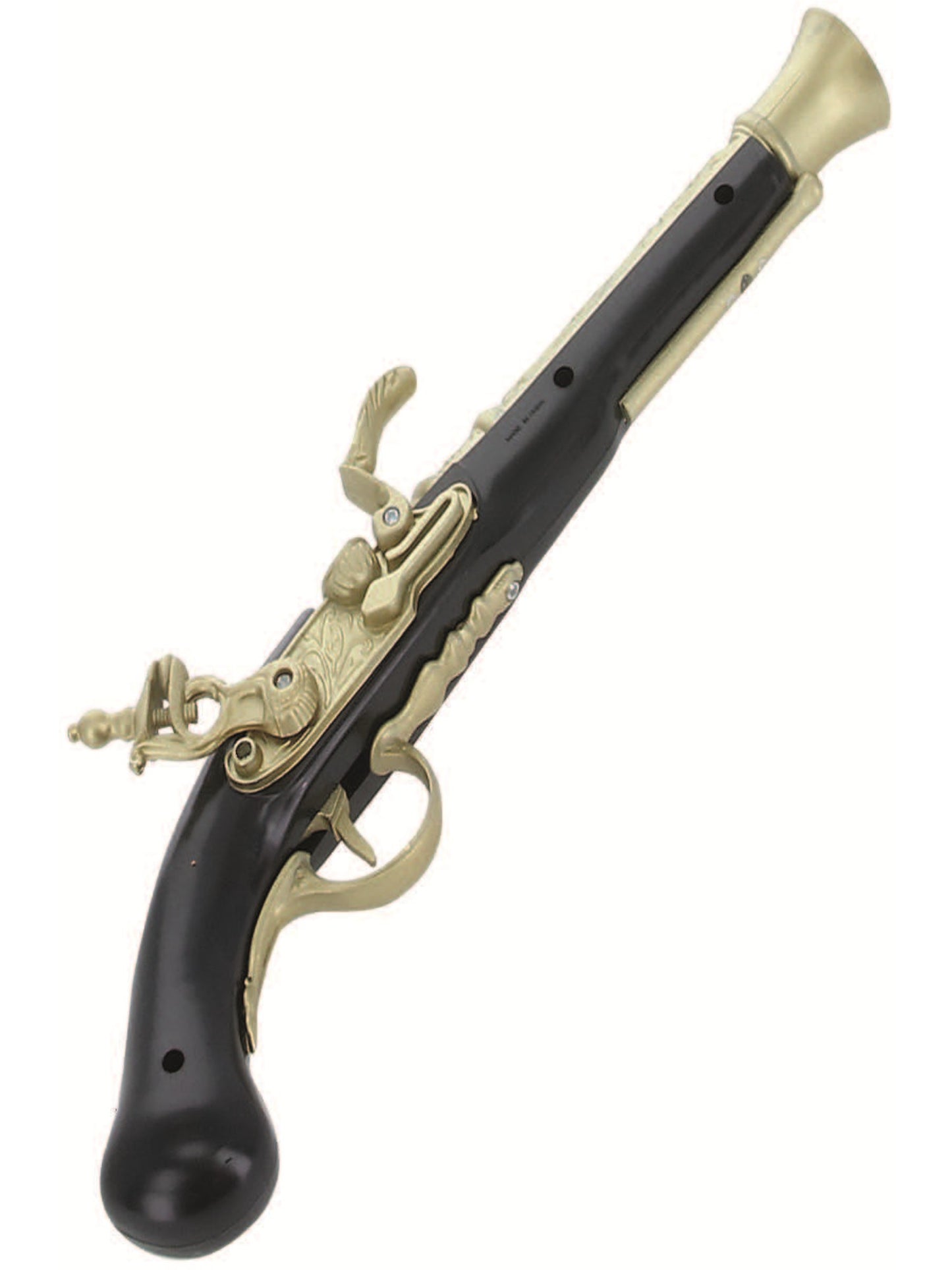 Realistic Pirate Blunderbuss Pistol, Black & Gold  Wholesale