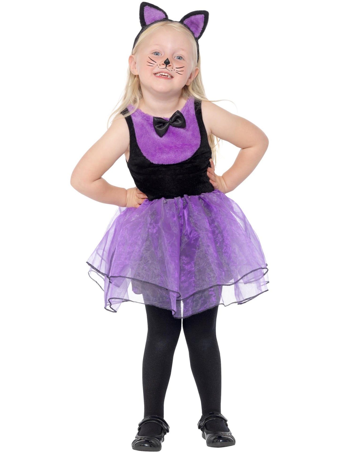 Toddler Cat Costume, Black & Purple  Wholesale