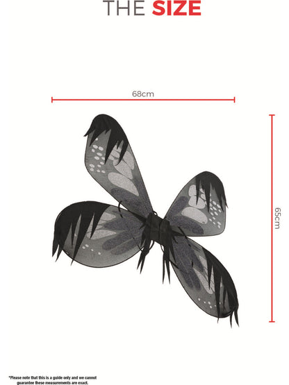 Dark Botanicals Moth Wings, Grey  Wholesale