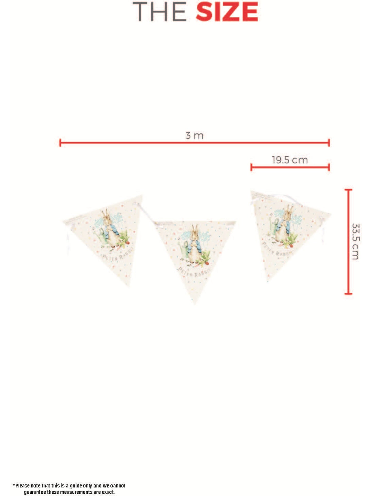 Peter Rabbit Classic Tableware Party Bunting  Wholesale