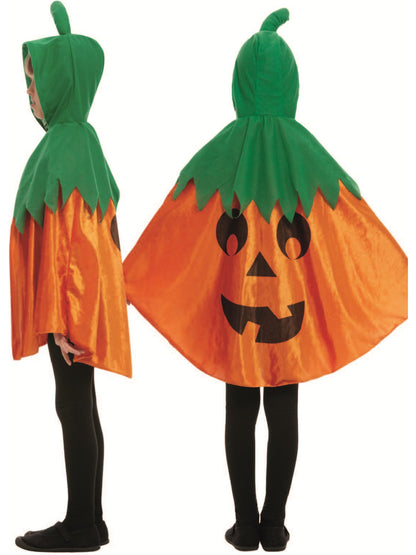 Pumpkin Hooded Cape, Orange  Wholesale