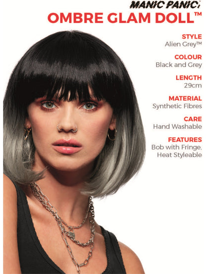 Manic Panic® Alien Grey™ Ombre Glam Doll™ Wig  Wholesale