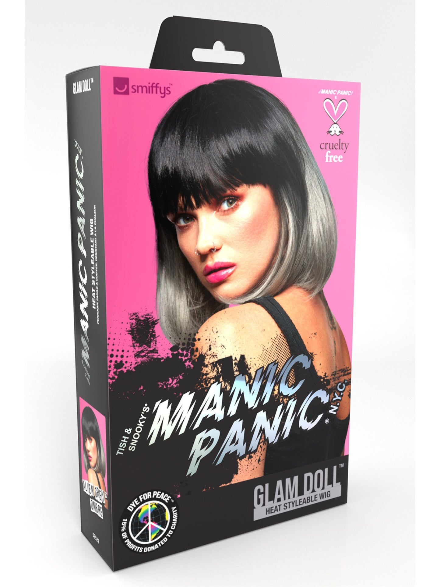 Manic Panic® Alien Grey™ Ombre Glam Doll™ Wig  Wholesale