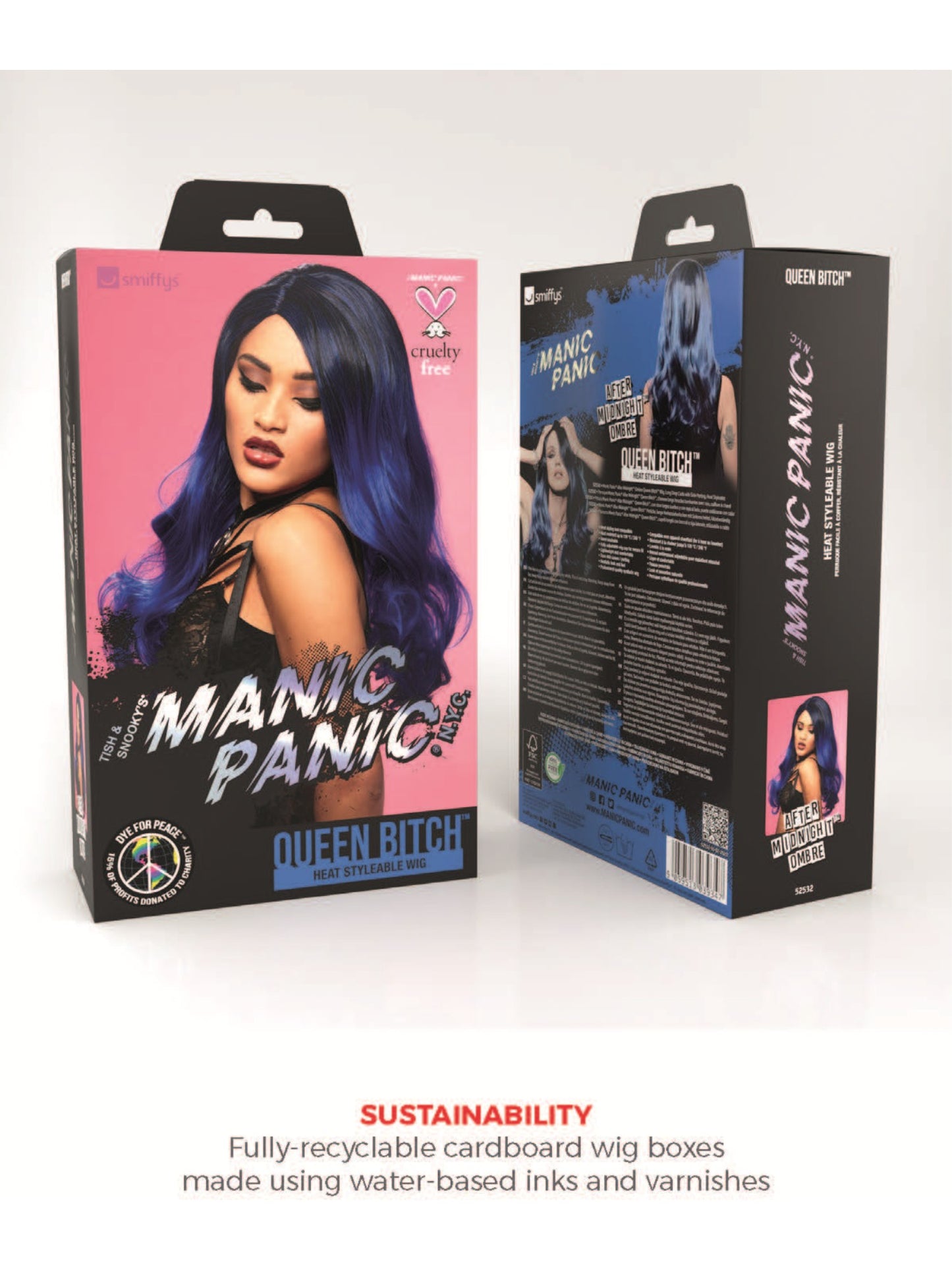 Manic Panic® After Midnight™ Ombre Queen Bitch Wig  Wholesale