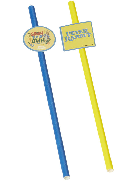Peter Rabbit Movie Tableware Party Straws x8  Wholesale