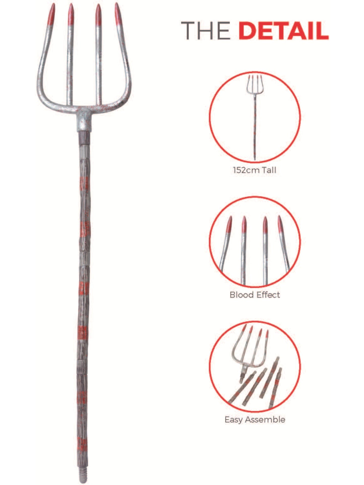 Extendable Bloody Pitchfork  Wholesale