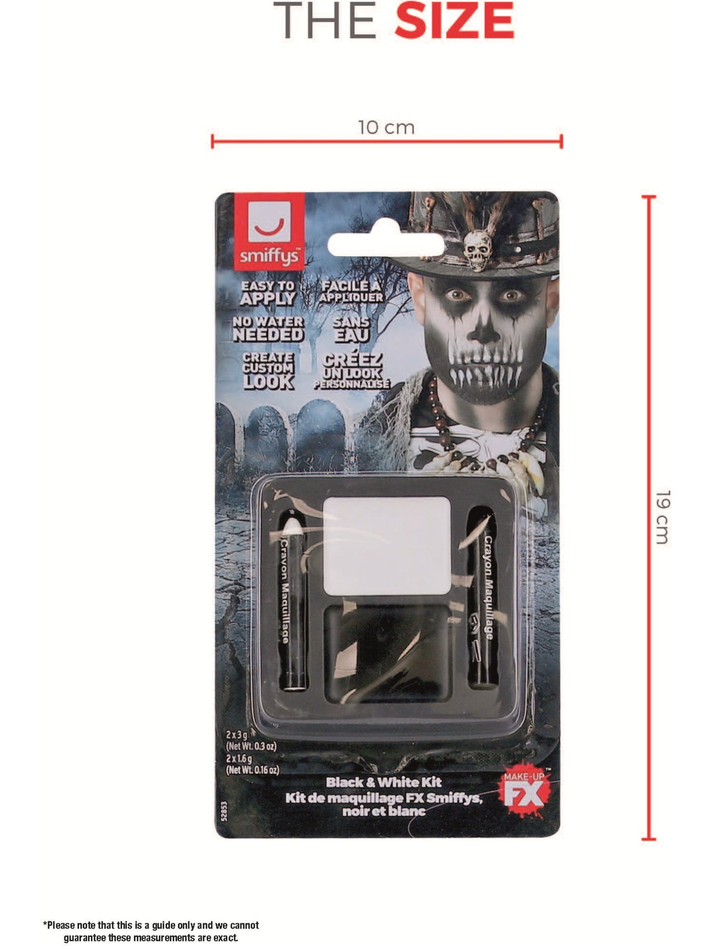 Smiffys Make-Up FX, Black & White Kit  Wholesale