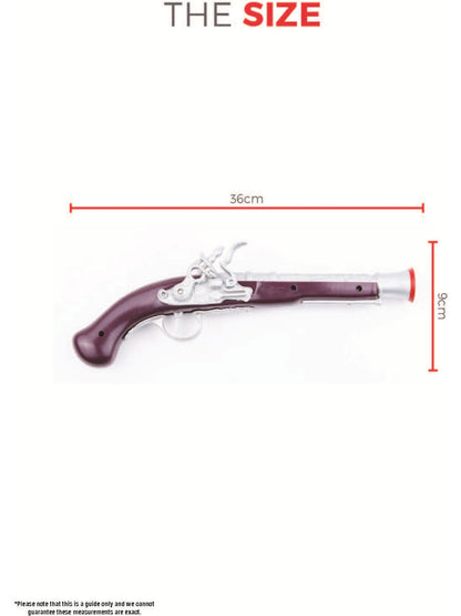 Pirate Pistol, Silver  Wholesale