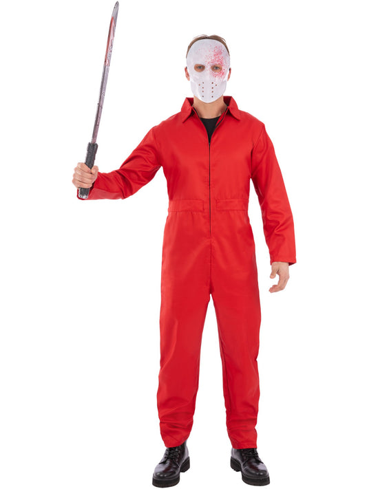 Bank Robber Boiler Suit, Red  Wholesale